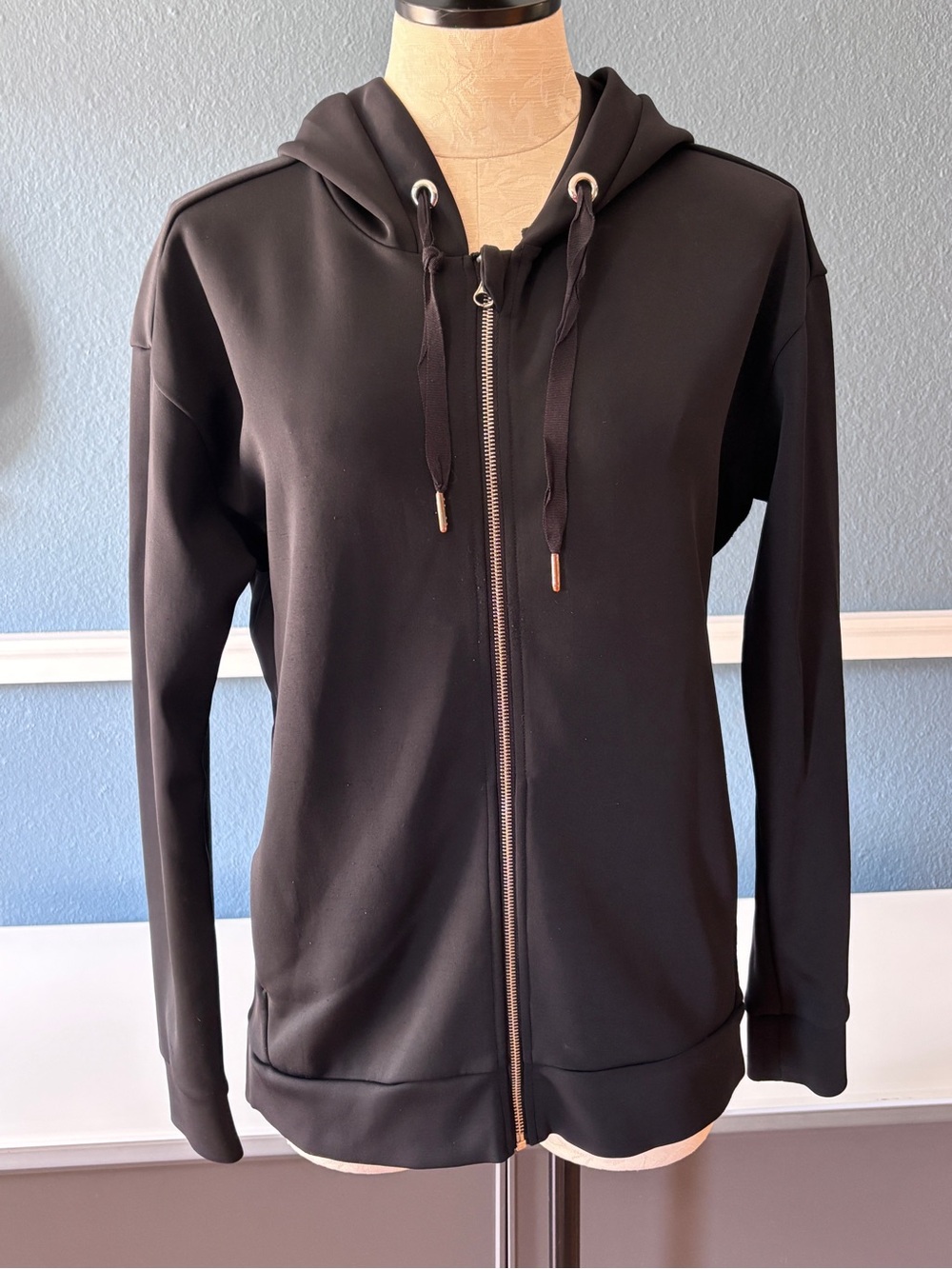Victoria Sport Black Scuba Full Zip Hoodie Jacket | XS | Athleisure